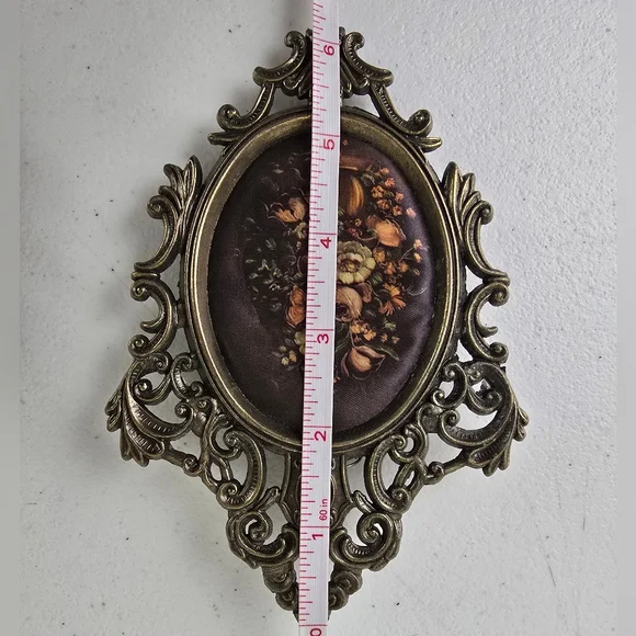 Vintage Made in Italy Rococo Gold Ornate Wall Plaques Set of 5 - Picture 11 of 16